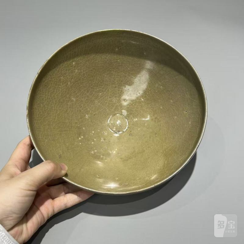 明代 高丽青釉大钵 - 图8